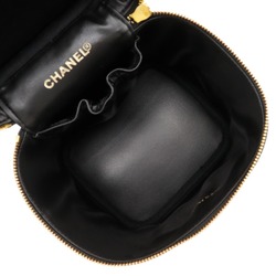 CHANEL Vanity Handbag A01998 Caviar Skin Black Women's