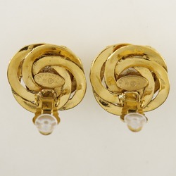 Chanel CHANEL Coco Mark Earrings Gold Plated x Fake Pearl 1993 93A Approx. 25.1g COCO Women's