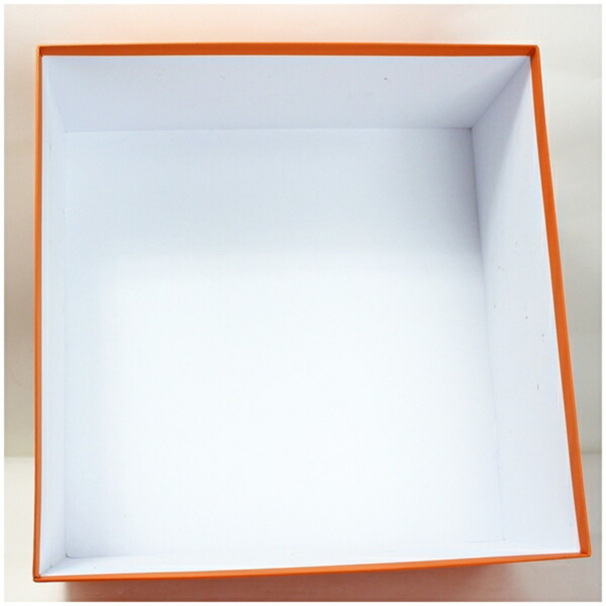 Hermes empty box, orange, 43 x 20 cm, HERMES women's and men's product storage box