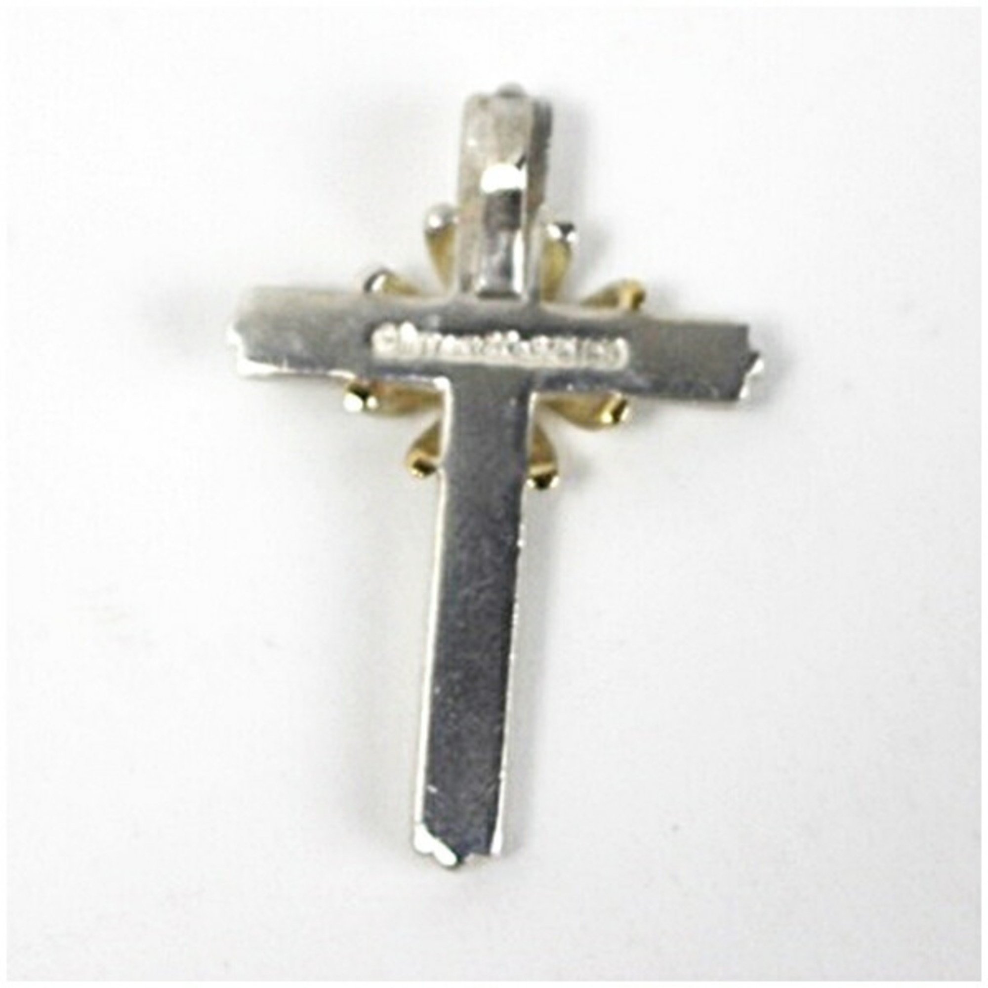 Tiffany Pendant Top Cross SV925 + K18 TIFFANY & Co. Ladies