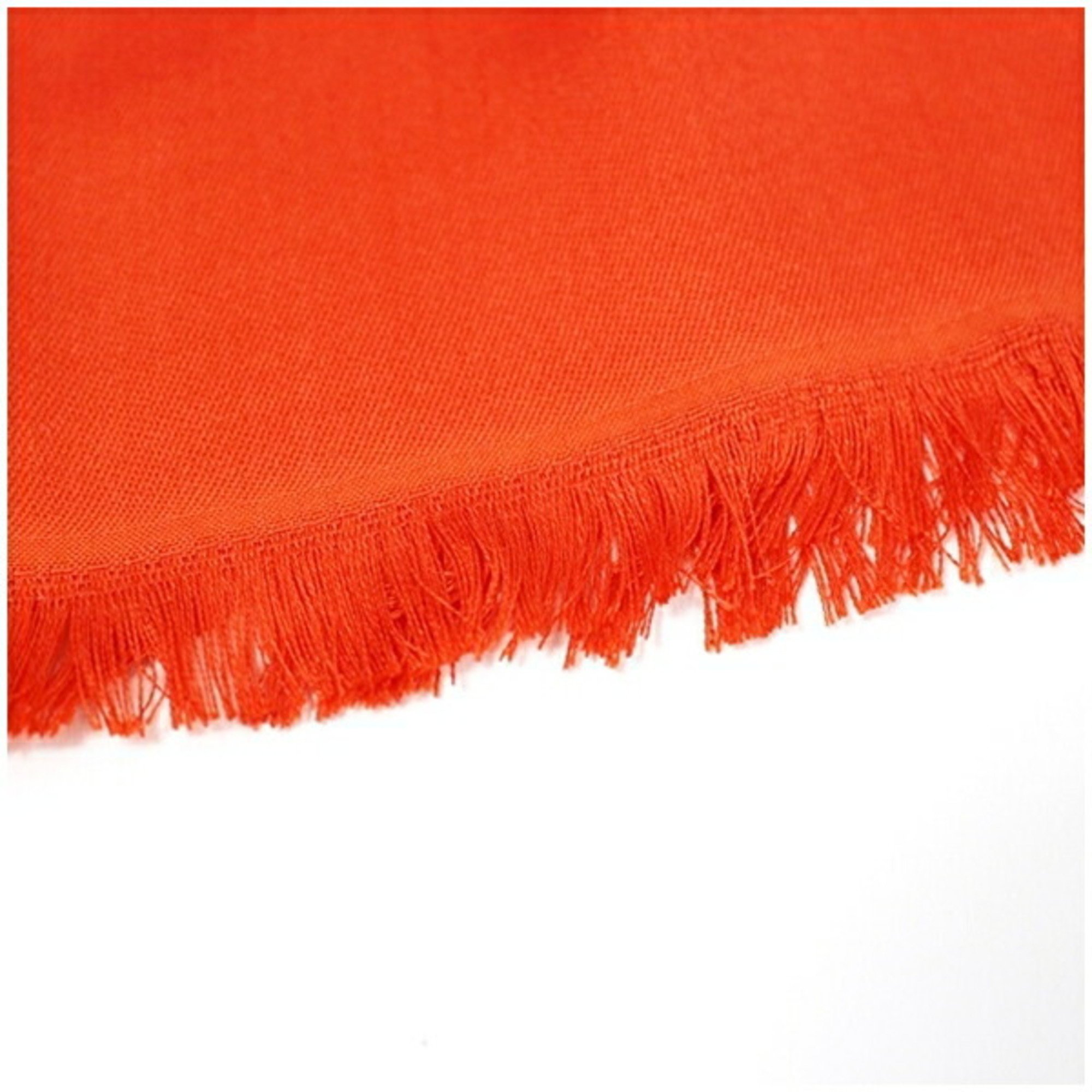 BVLGARI Silk Large Stole Scarf Letter Maxi Mania Orange Women's