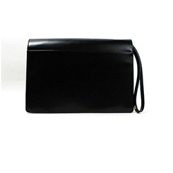 Dunhill Second Bag Clutch Dial Lock Leather Black dunhill Men's