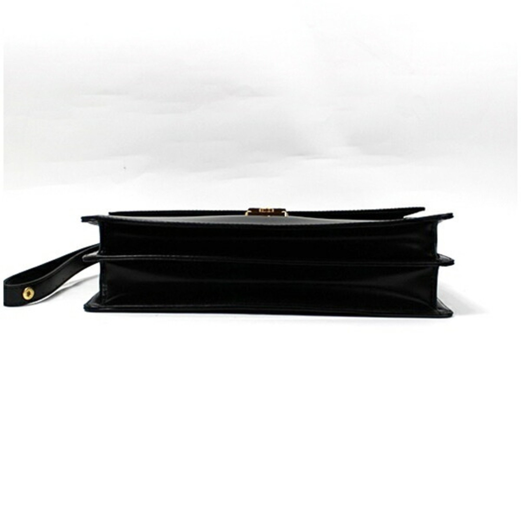 Dunhill Second Bag Clutch Dial Lock Leather Black dunhill Men's