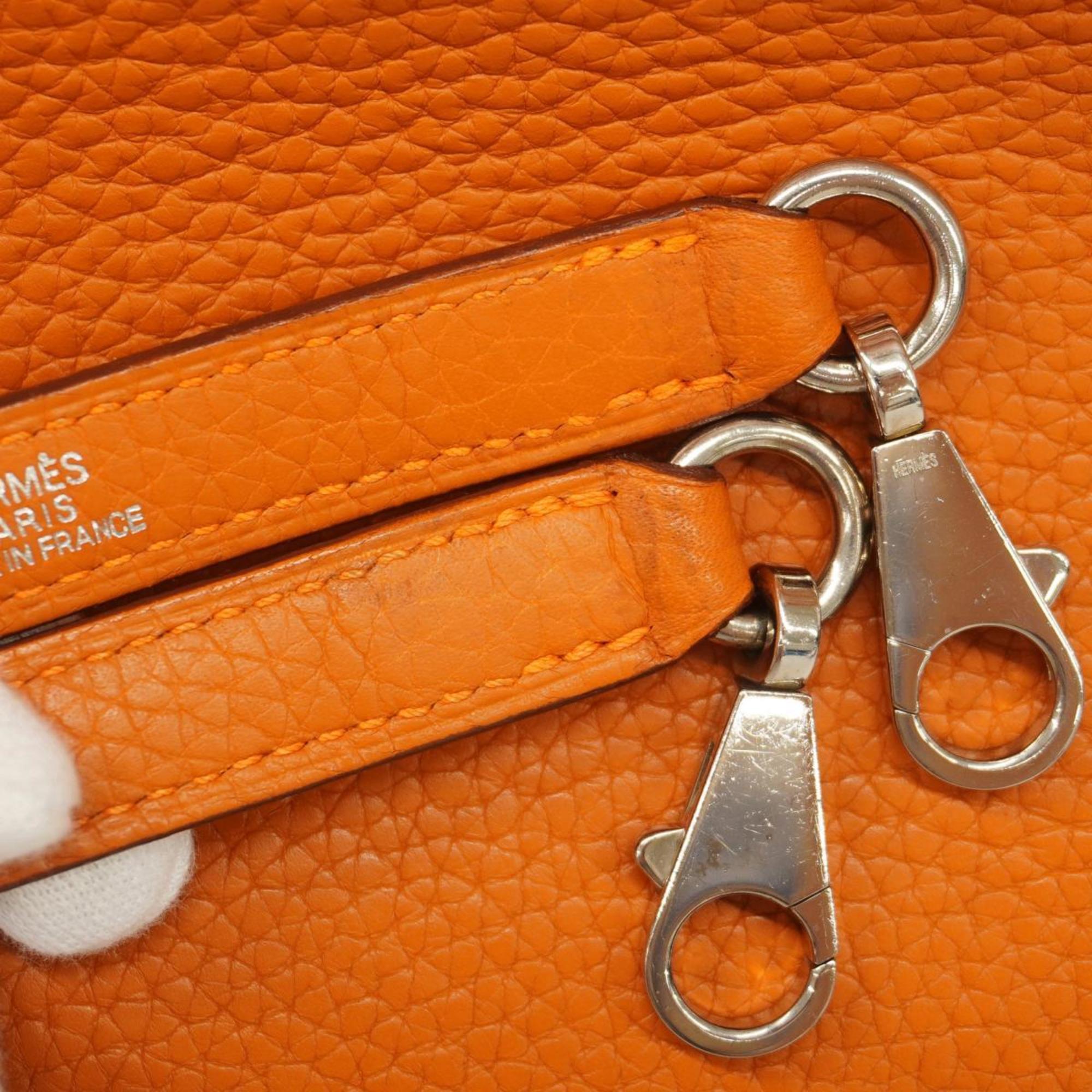 Hermes handbag Bolide 31 □I stamp Taurillon Clemence orange ladies