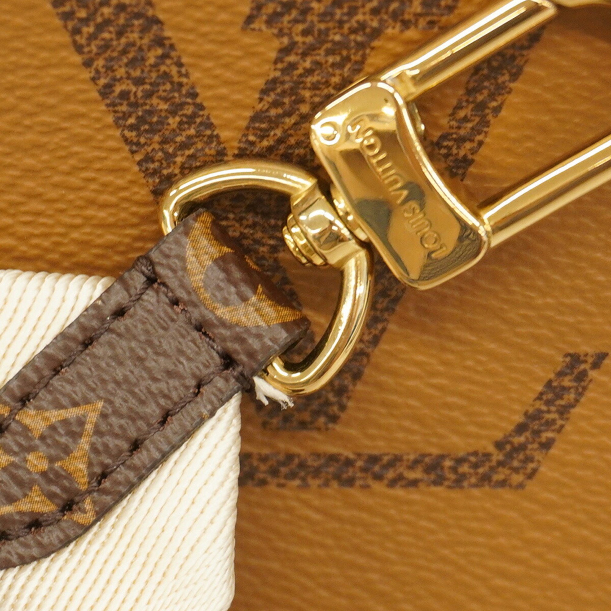 Louis Vuitton Handbag Monogram Reverse On the Go PM M46373 Brown Women's