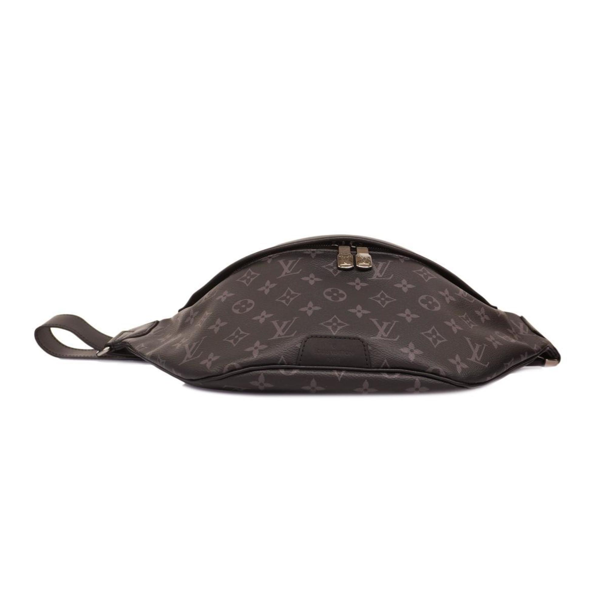 Louis Vuitton Body Bag Monogram Eclipse Discovery Bum PM M46035 Black Men's