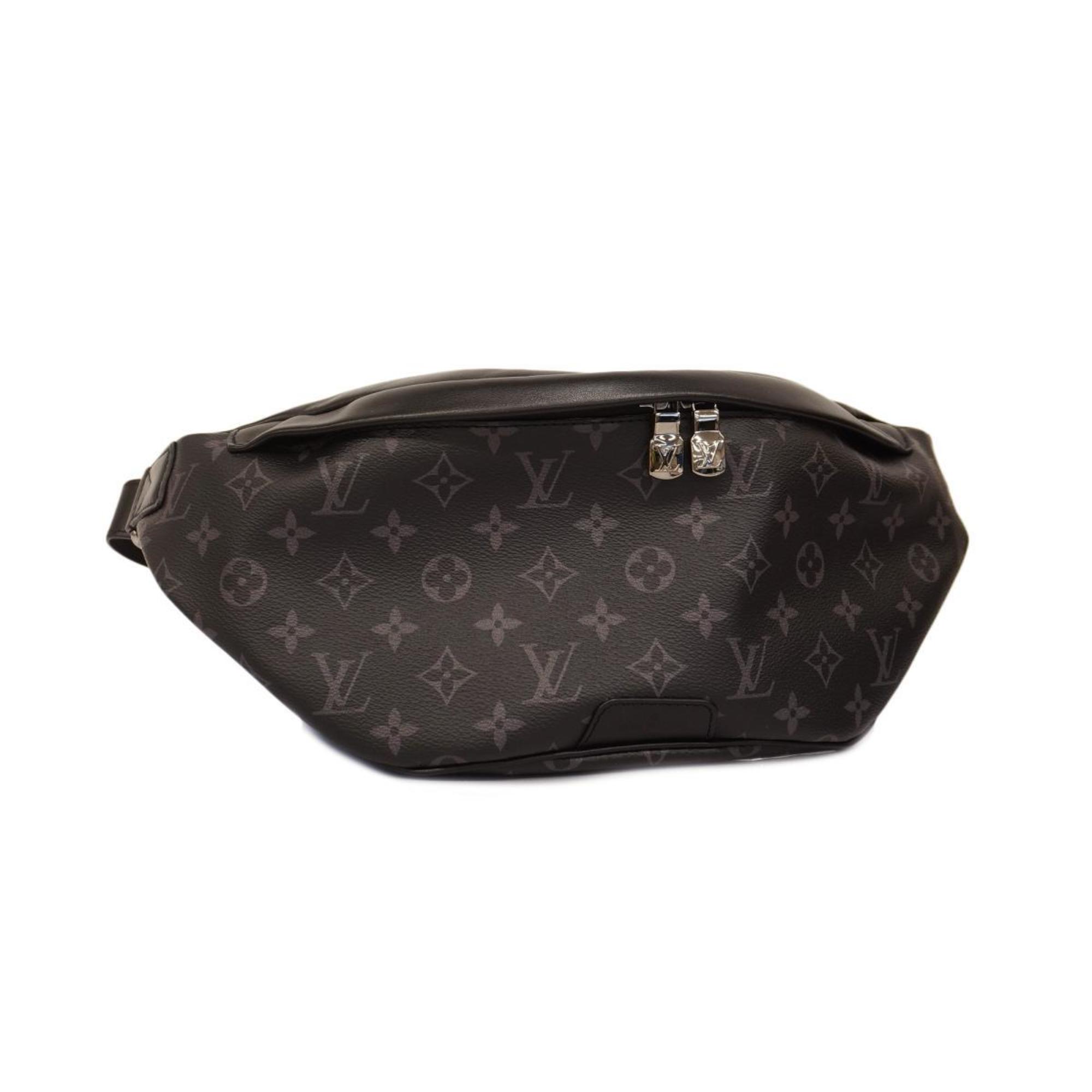 Louis Vuitton Body Bag Monogram Eclipse Discovery Bum PM M46035 Black Men's