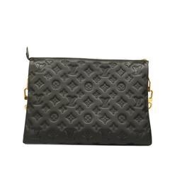 Louis Vuitton Shoulder Bag Monogram Embossed Coussin MM M21264 Noir Ladies