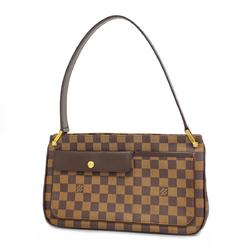 Louis Vuitton Shoulder Bag Damier Aubergine N51129 Ebene Ladies