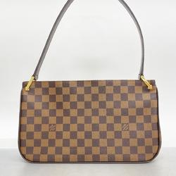 Louis Vuitton Shoulder Bag Damier Aubergine N51129 Ebene Ladies