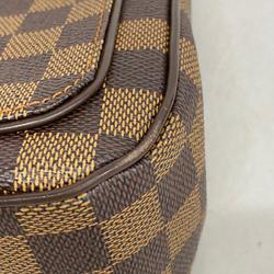 Louis Vuitton Shoulder Bag Damier Aubergine N51129 Ebene Ladies