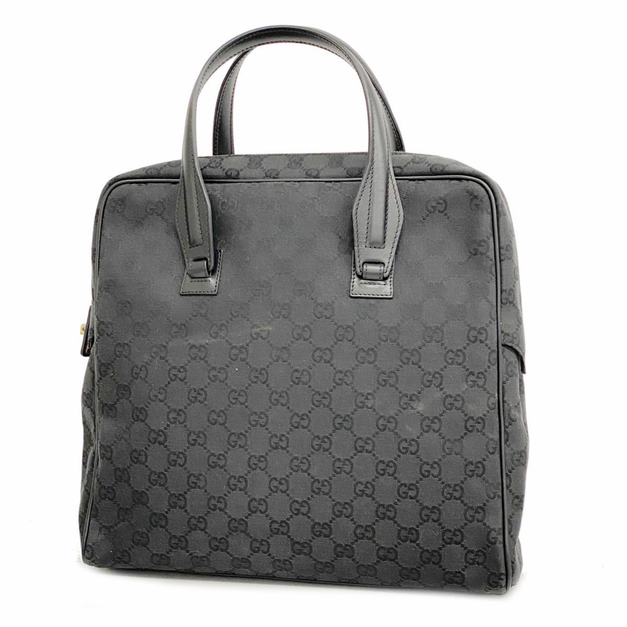 Gucci Tote Bag GG Canvas 90677 Black Women's