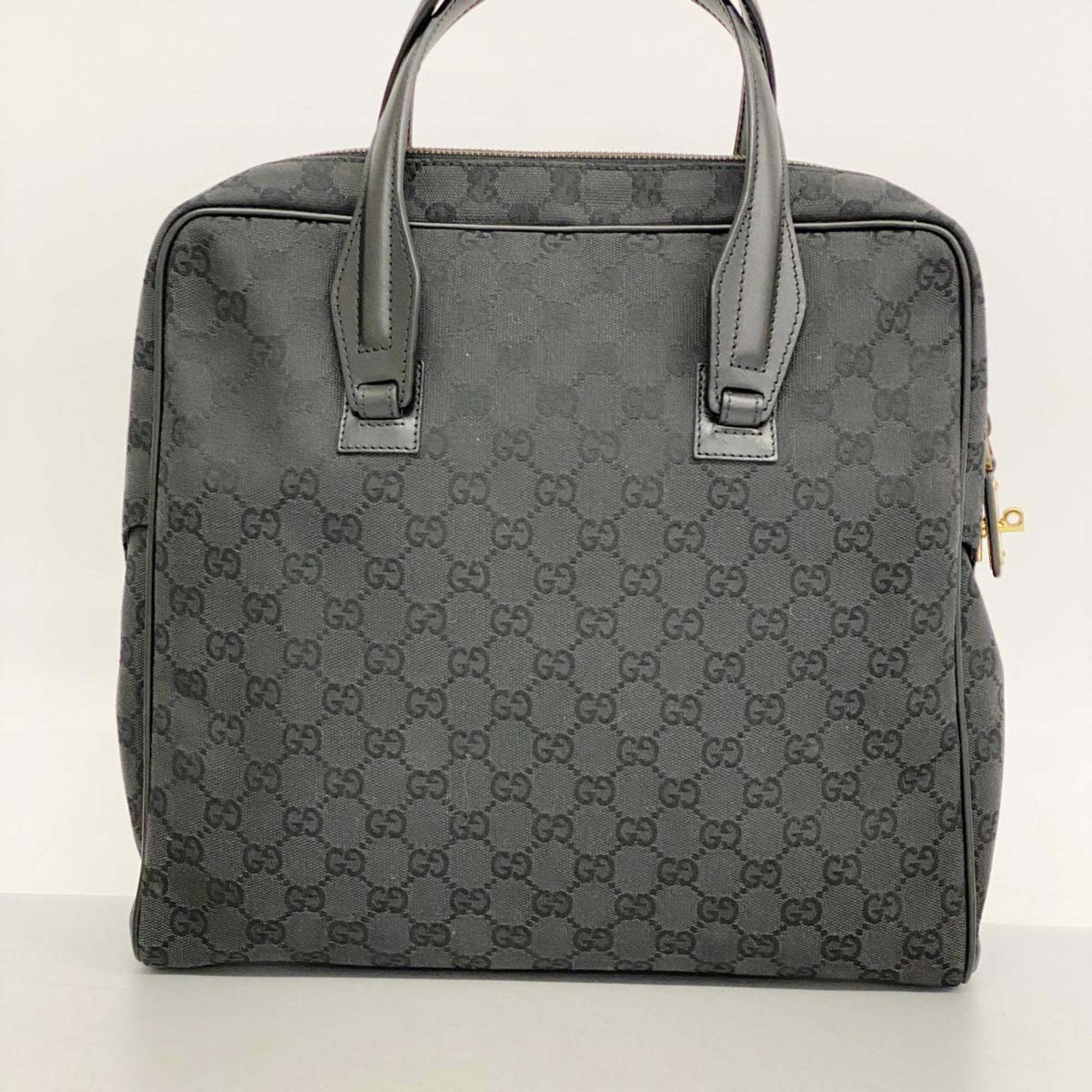 Gucci Tote Bag GG Canvas 90677 Black Women's