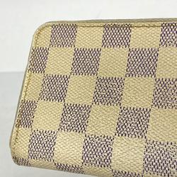 Louis Vuitton Wallets & Coin Cases Damier Azur Zippy Purse N63069 White Men's Women's