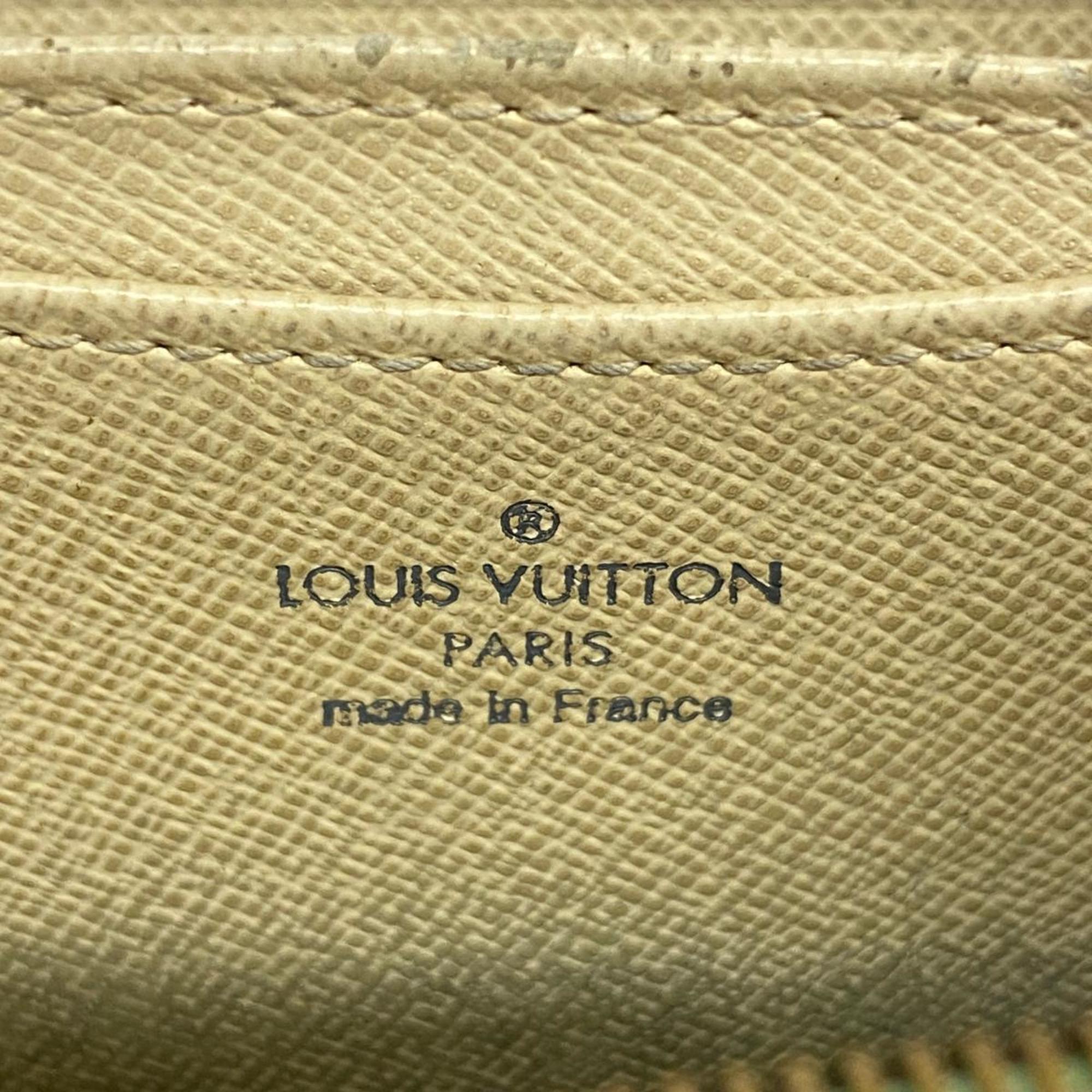 Louis Vuitton Wallets & Coin Cases Damier Azur Zippy Purse N63069 White Men's Women's