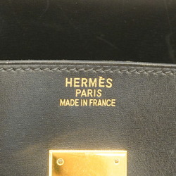 Hermes handbag Birkin 35 □F stamp box calf black ladies