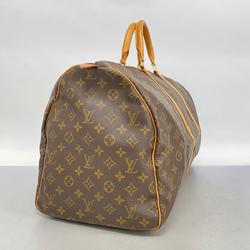 Louis Vuitton Boston Bag Monogram Keepall 55 M41424 Brown Men's Women's