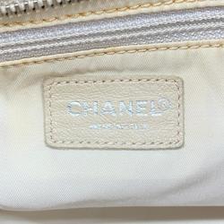 Chanel Tote Bag New Travel Nylon Beige Women's