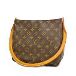 Louis Vuitton Shoulder Bag Monogram Looping MM M51146 Brown Women's