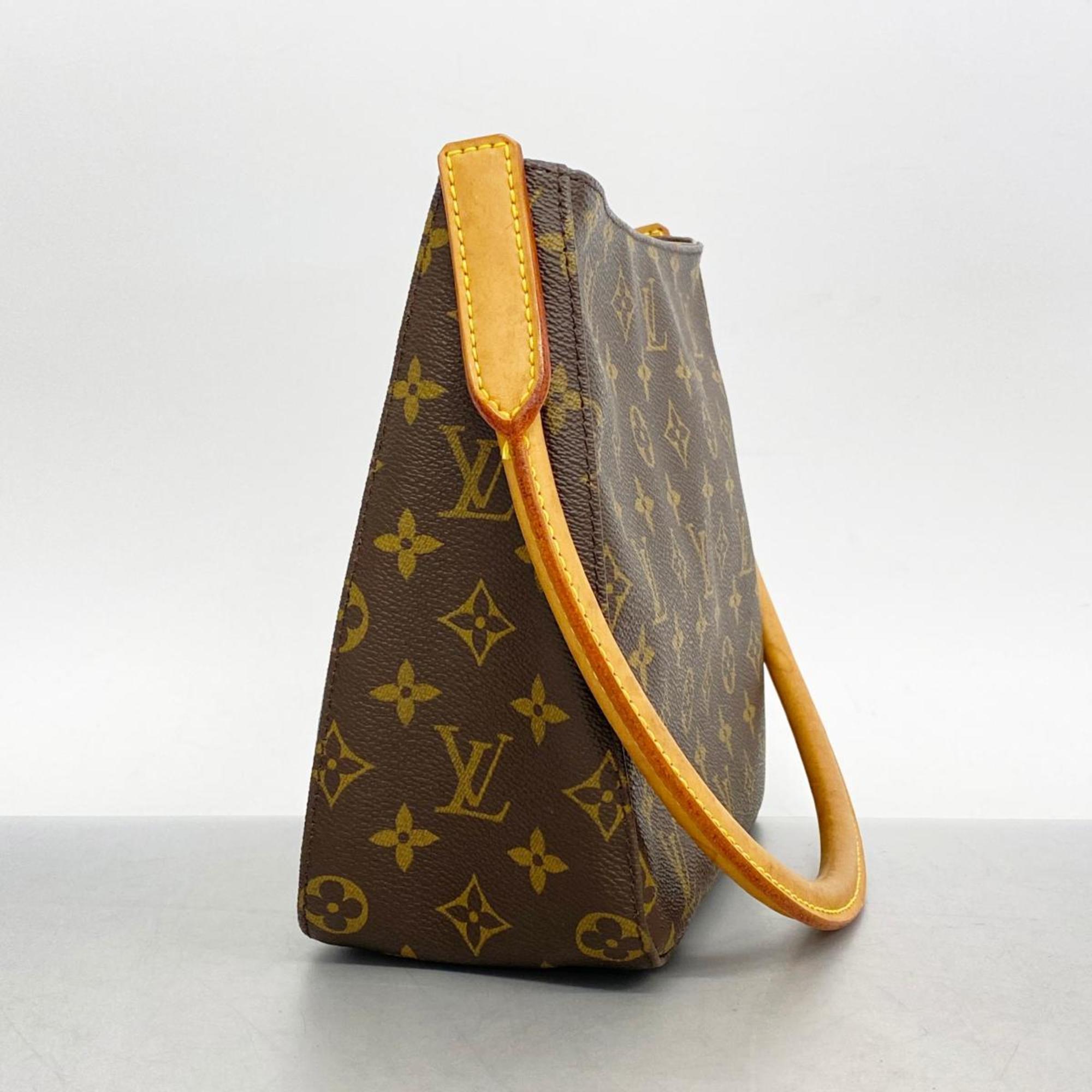 Louis Vuitton Shoulder Bag Monogram Looping MM M51146 Brown Women's