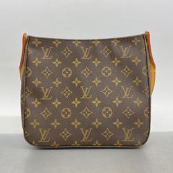 Louis Vuitton Shoulder Bag Monogram Looping MM M51146 Brown Women's