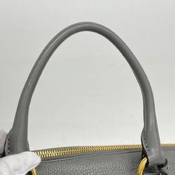 Prada handbag leather grey ladies