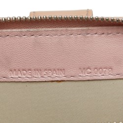 Christian Dior Dior Trotter Bi-fold Wallet Beige Enamel Women's