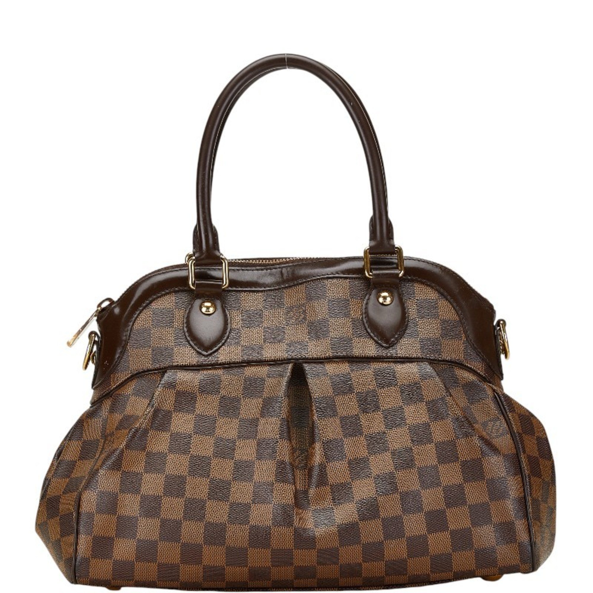 Louis Vuitton Damier Trevi PM Handbag Shoulder Bag N51997 Brown PVC Leather Women's LOUIS VUITTON