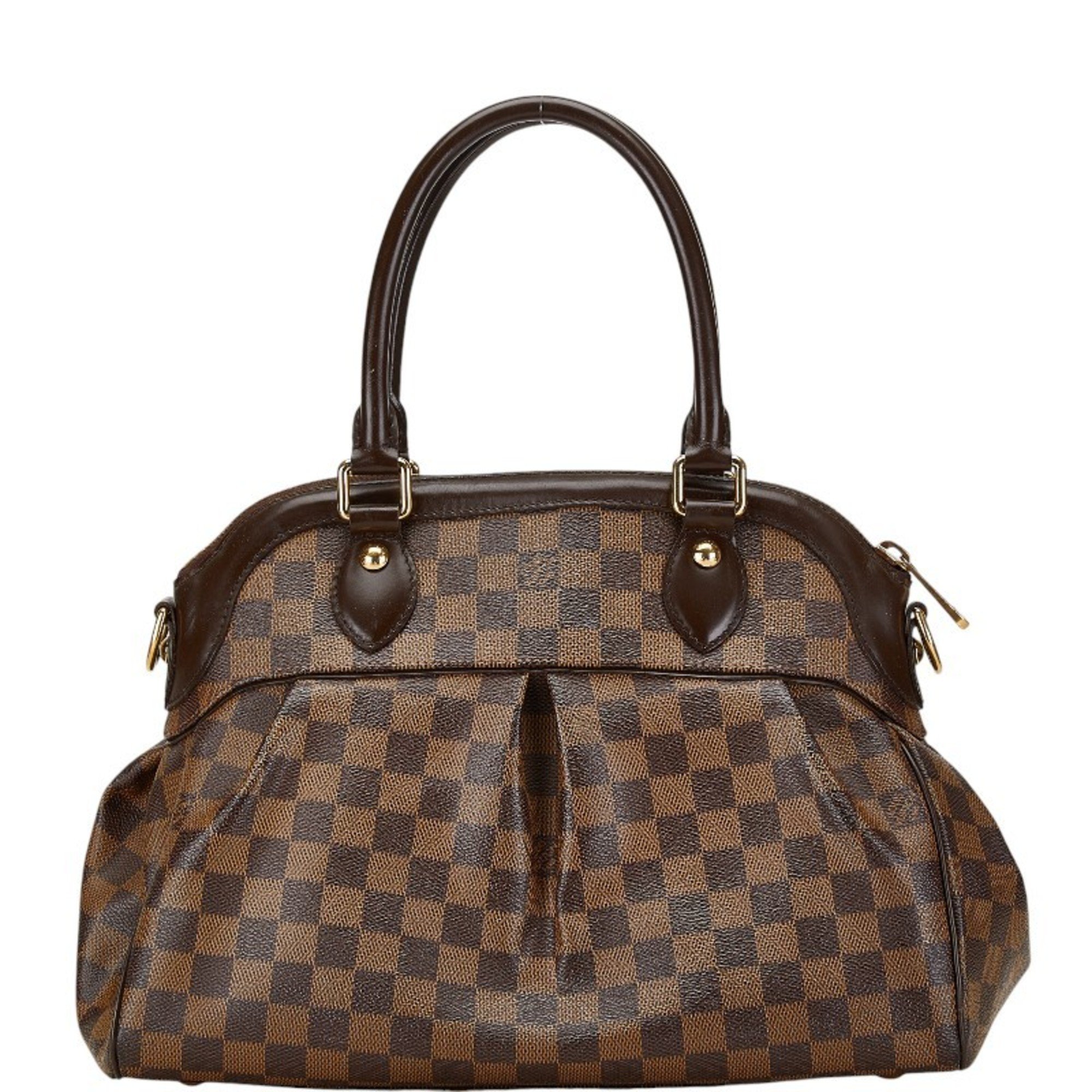 Louis Vuitton Damier Trevi PM Handbag Shoulder Bag N51997 Brown PVC Leather Women's LOUIS VUITTON