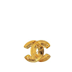 Chanel Coco Mark Matelasse Brooch Gold Plated Women's CHANEL