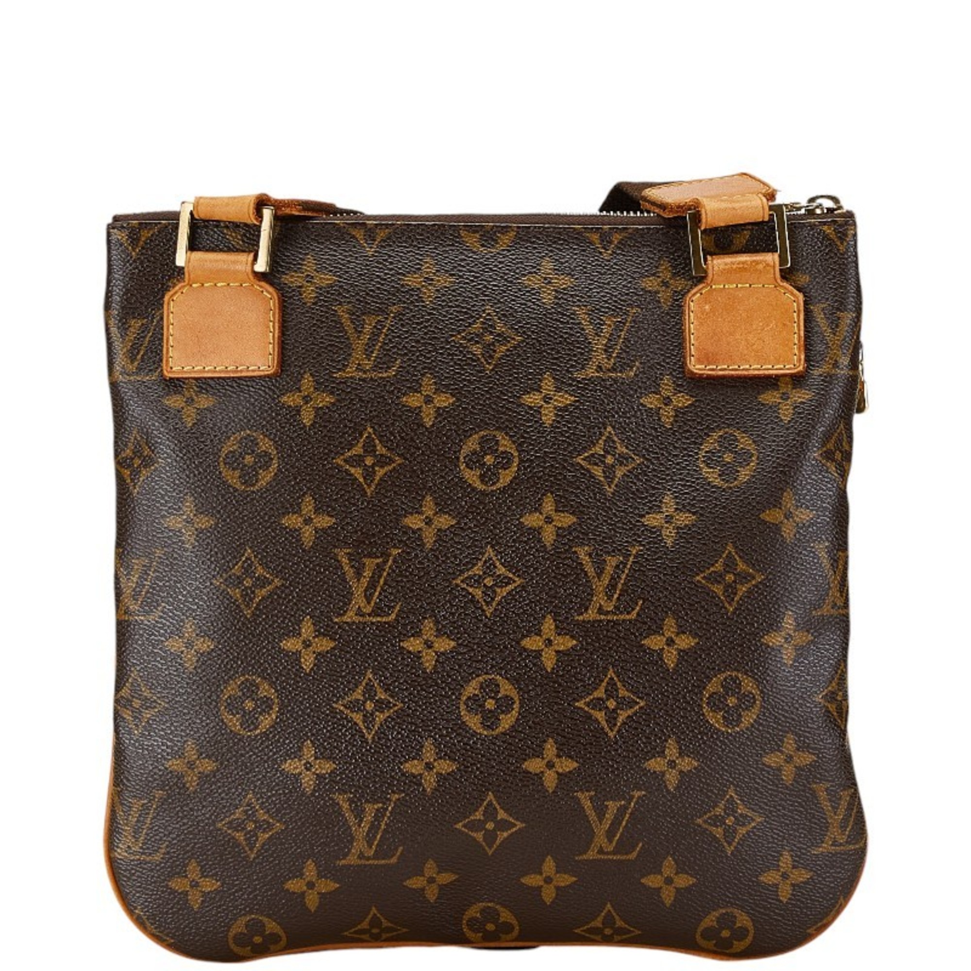 Louis Vuitton Monogram Pochette Bosphore Shoulder Bag M40044 Brown PVC Leather Women's LOUIS VUITTON