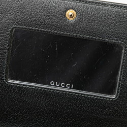 Gucci GG Marmont Jeweled Mirror Chain Wallet Shoulder Bag 499782 Black Leather Women's GUCCI