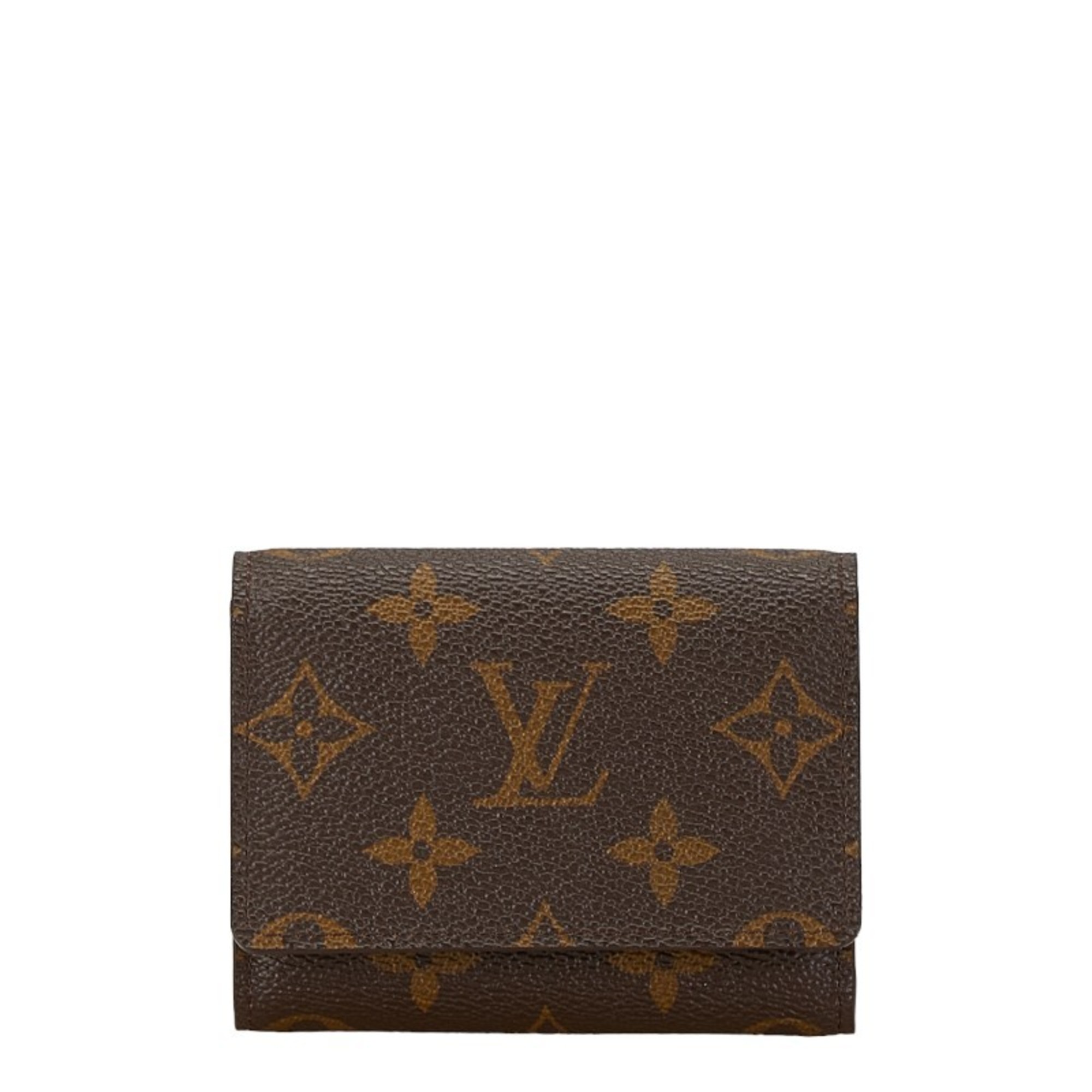 Louis Vuitton Monogram Envelope Carte de Visite Card Case Business Holder M62920 Brown PVC Leather Women's LOUIS VUITTON