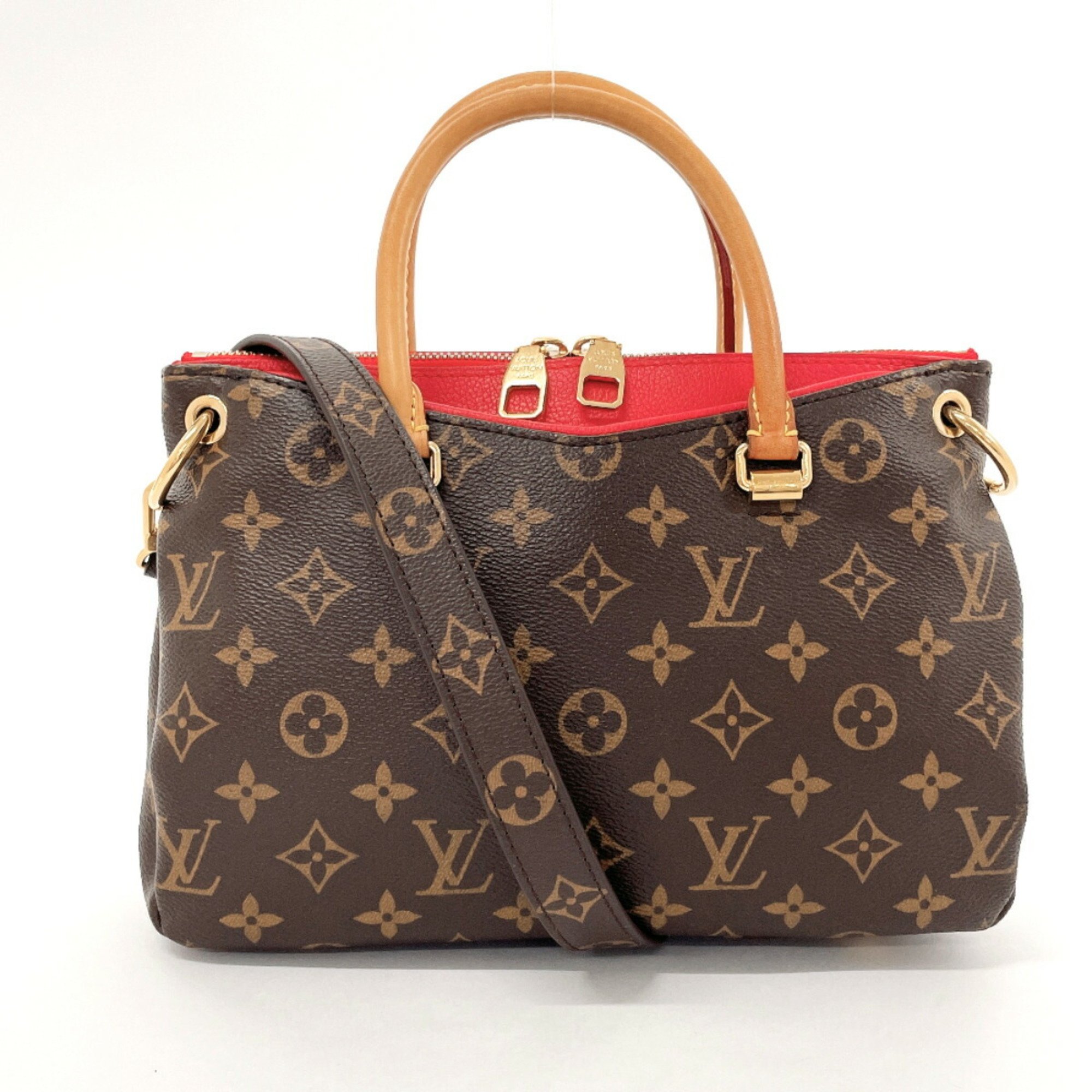 LOUIS VUITTON Louis Vuitton Pallas BB M41241 Handbag Monogram Canvas Brown Women's