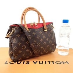 LOUIS VUITTON Louis Vuitton Pallas BB M41241 Handbag Monogram Canvas Brown Women's