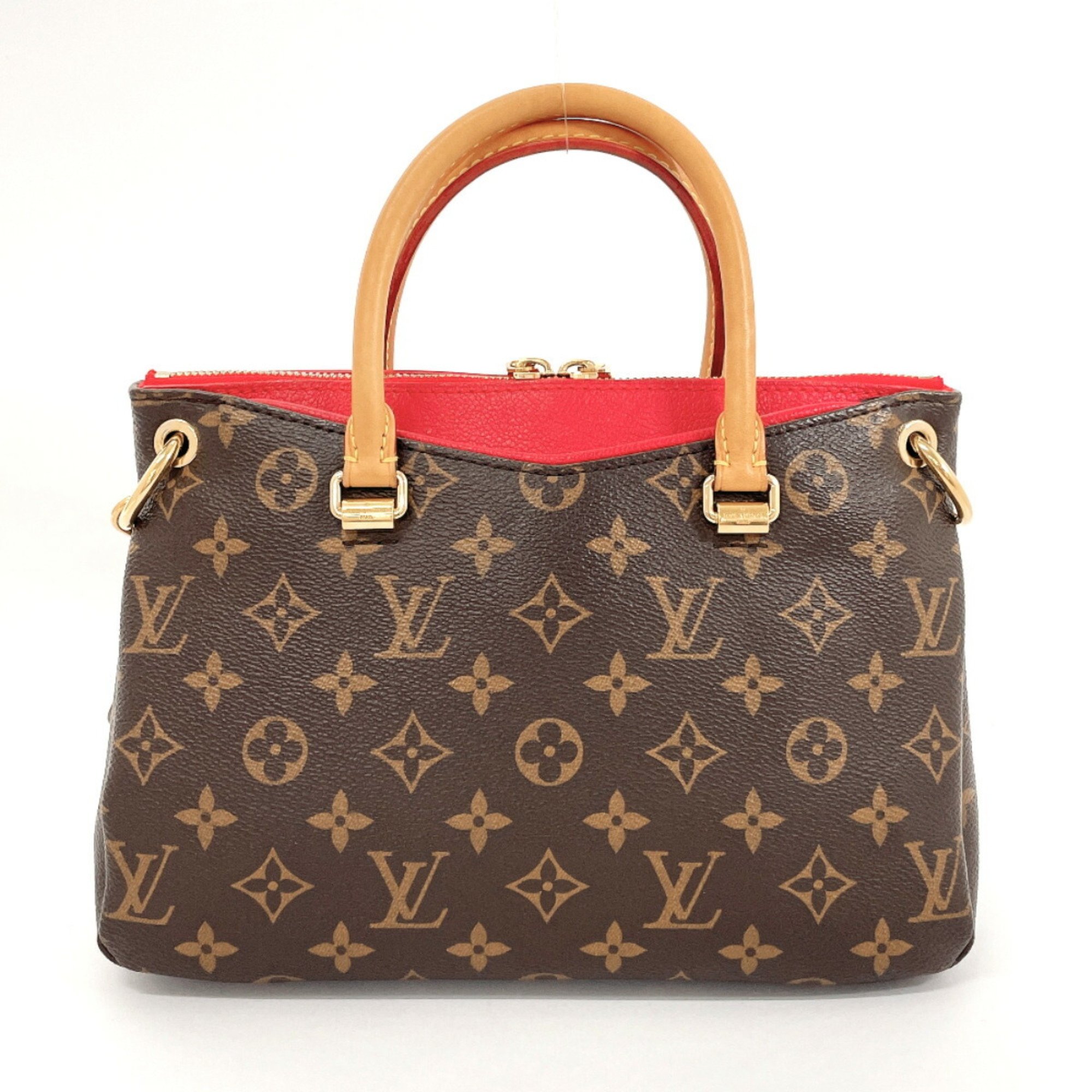 LOUIS VUITTON Louis Vuitton Pallas BB M41241 Handbag Monogram Canvas Brown Women's