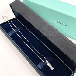 TIFFANY&Co. Tiffany Atlas Bar 3P Diamond Necklace K18 White Gold/Diamond Silver Women's