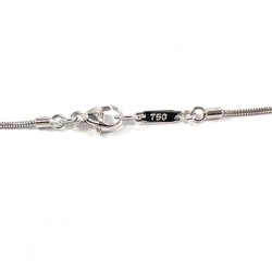 TIFFANY&Co. Tiffany Atlas Bar 3P Diamond Necklace K18 White Gold/Diamond Silver Women's