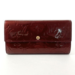 LOUIS VUITTON Louis Vuitton Portefeuille Sarah M93524 Long Wallet Monogram Vernis Bordeaux Women's