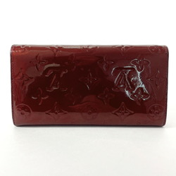 LOUIS VUITTON Louis Vuitton Portefeuille Sarah M93524 Long Wallet Monogram Vernis Bordeaux Women's