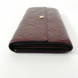 LOUIS VUITTON Louis Vuitton Portefeuille Sarah M93524 Long Wallet Monogram Vernis Bordeaux Women's