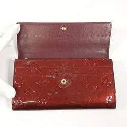 LOUIS VUITTON Louis Vuitton Portefeuille Sarah M93524 Long Wallet Monogram Vernis Bordeaux Women's