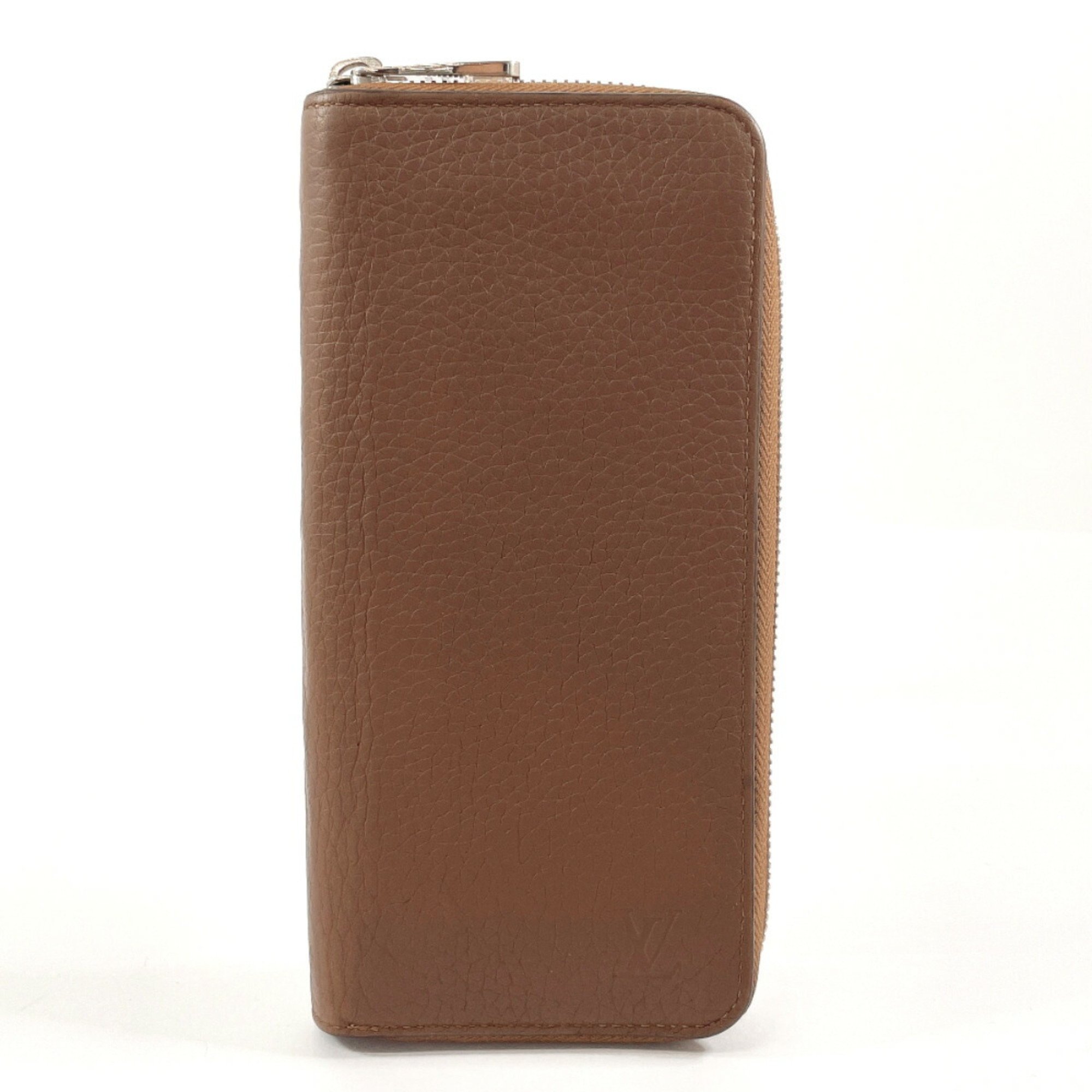 LOUIS VUITTON Louis Vuitton Zippy Wallet Vertical M58864 Long Taurillon Brown Men's