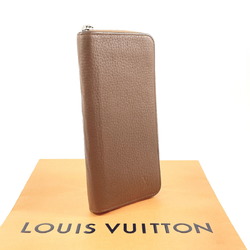 LOUIS VUITTON Louis Vuitton Zippy Wallet Vertical M58864 Long Taurillon Brown Men's