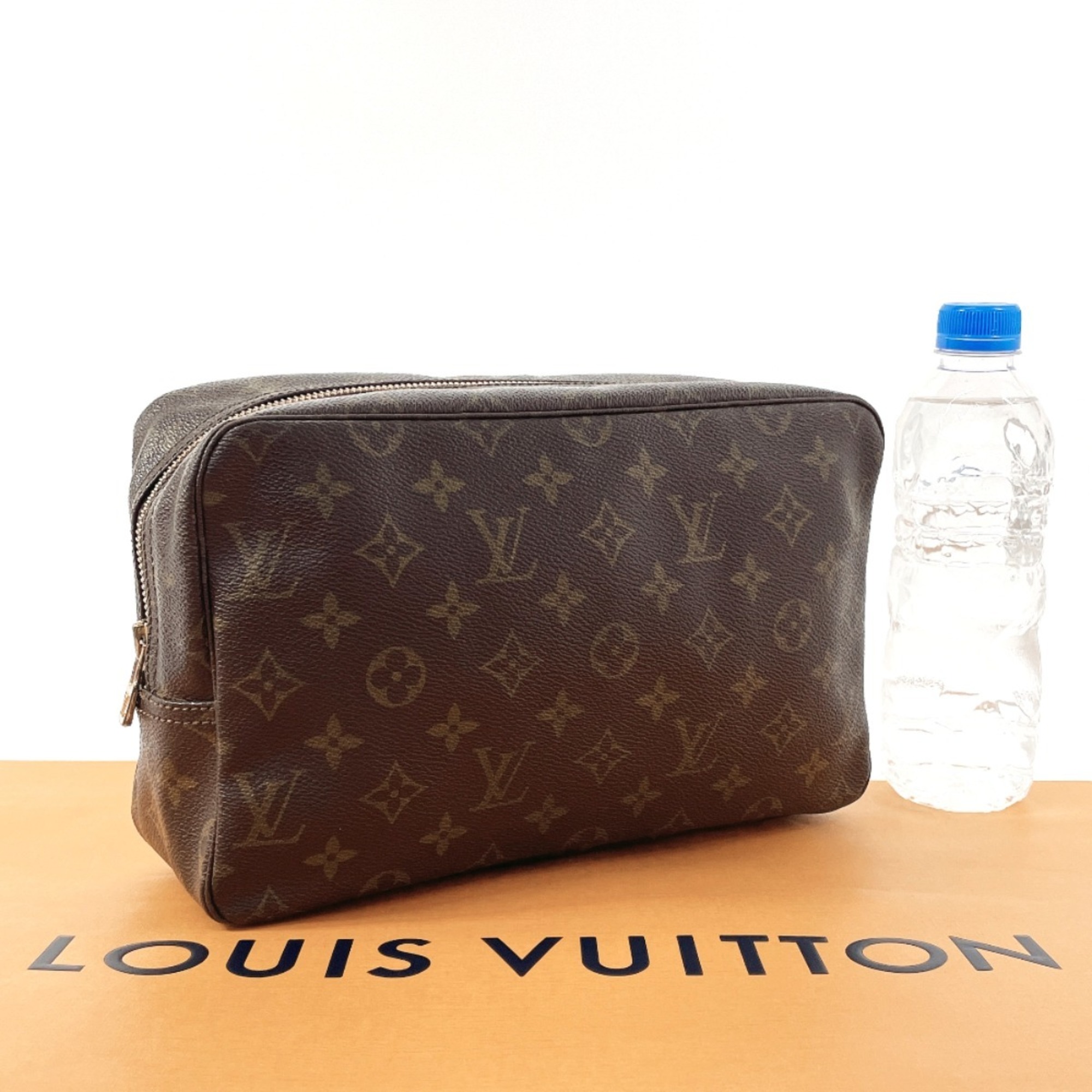 LOUIS VUITTON Louis Vuitton True Toilet 28 M47522 Pouch Monogram Canvas Brown Women's