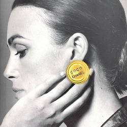 CHANEL Chanel Earrings GP Gold 94 A Stamp Women's