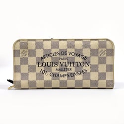 LOUIS VUITTON Louis Vuitton Portefeuille Ansolite N63115 Long Wallet Damier Azur White Unisex