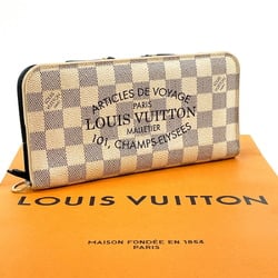 LOUIS VUITTON Louis Vuitton Portefeuille Ansolite N63115 Long Wallet Damier Azur White Unisex