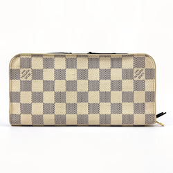 LOUIS VUITTON Louis Vuitton Portefeuille Ansolite N63115 Long Wallet Damier Azur White Unisex