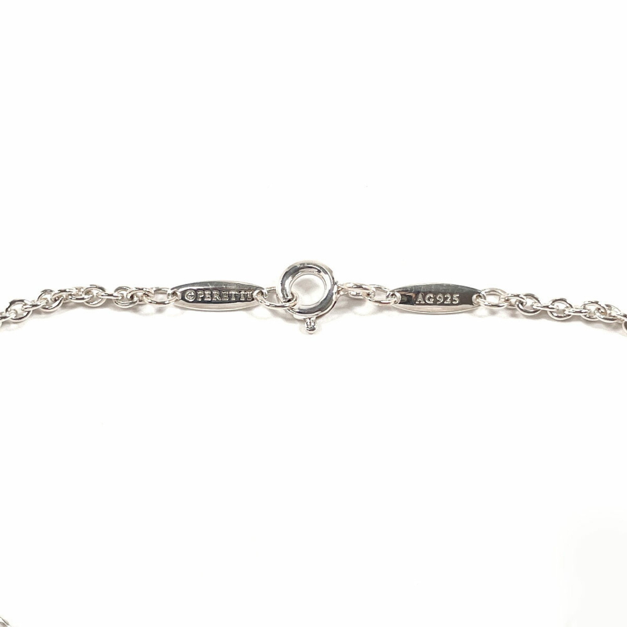 TIFFANY&Co. Tiffany Heart Elsa Peretti Bracelet Silver 925/Black Jade Women's